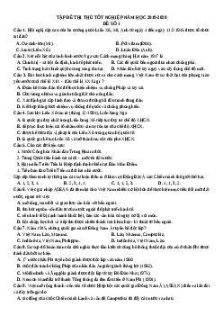Tập đề thi thử tốt nghiệp môn Lịch Sử chọn lọc (12 đề)