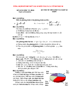 Tổng hợp đề thi vào 10 môn Toán năm 2020 các tỉnh thành