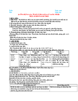 Giáo án Hình học 9 chương 1 bài 2: Ứng dụng các tỉ số lượng giác của góc nhọn mới nhất