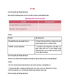 Soạn bài Ôn tập trang 96 – hay nhất Chân trời sáng tạo