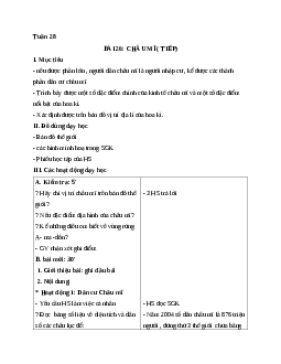 Giáo án địa lý 5 bài 26: châu Mĩ (tiếp) mới nhất