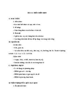 Giáo án Công Nghệ 8 Bài 11: Biểu diễn ren mới nhất