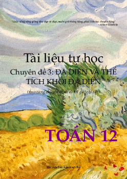 Tài liệu tự học chuyên đề: Đa diện và thể tích khối đa diện