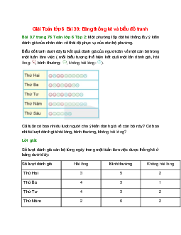 Bài 9.7 trang 76 Toán 6 Tập 2 | Kết nối tri thức Giải toán lớp 6