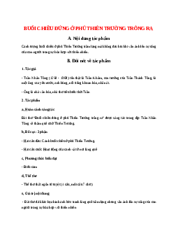 Buổi chiều đứng ở phủ Thiên Trường trông ra - Tác giả tác phẩm - Ngữ văn lớp 7