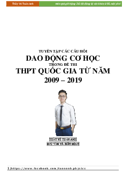 Tuyển tập các câu hỏi Dao Động Cơ Học trong đề Quốc Gia 2010-2019