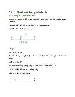 Bài 3 trang 102 Toán 6 Tập 2 | Cánh diều Giải toán lớp 6