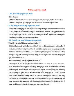 Bố cục bài Những người bạn chuẩn nhất