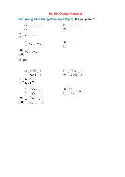 Rút gọn phân số: 15/18, 14/40, 18/24
