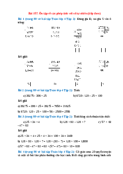 Vở bài tập Toán lớp 4 trang 89, 90 Bài 157: Ôn tập về các phép tính với số tự nhiên (tiếp theo) | Giải VBT Toán lớp 4 Tập 2 chi tiết