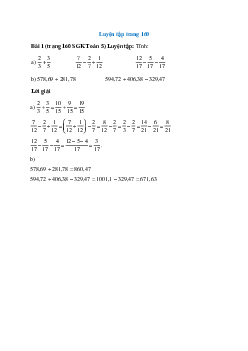 Tính: 2/3+3/5; 7/12-2/7+1/12                           