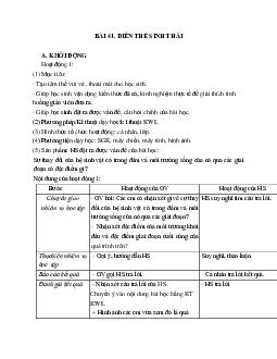 Giáo án Sinh học 12 Bài 41: Diễn thế sinh thái mới nhất