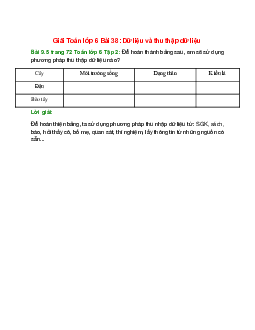 Bài 9.5 trang 72 Toán 6 Tập 2 | Kết nối tri thức Giải toán lớp 6