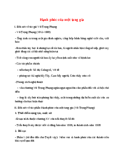 Hạnh phúc của một tang gia – nội dung, dàn ý phân tích, bố cục, tóm tắt