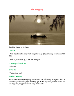 Rằm tháng giêng – Ngữ văn lớp 7