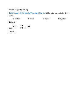 4200m bằng bao nhiêu ki –lô – mét? A. 420km