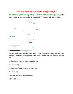 Bài 4.34 trang 97 Toán 6 Tập 1 | Kết nối tri thức Giải toán lớp 6