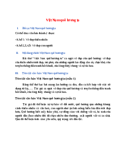 Bố cục bài Việt Nam quê hương ta chuẩn nhất
