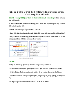 Hãy kể thêm tên một số đối tượng địa lí được thể hiện bằng các loại kí hiệu: điểm, đường, diện tích
