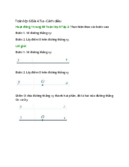 Hoạt động 1 trang 89 Toán 6 Tập 2 | Cánh diều Giải toán lớp 6