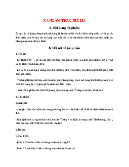 Xa ngắm thác núi Lư - Tác giả tác phẩm - Ngữ văn lớp 7