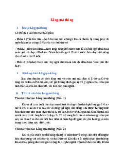 Bố cục bài Lẵng quả thông chuẩn nhất