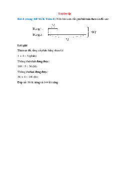 Nêu bài toán rồi giải bài toán theo sơ đồ sau