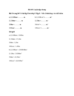 Viết số thích hợp vào chỗ chấm: 2,105km = ………m