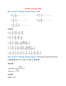 Vở bài tập Toán lớp 4 Tập 2 trang 75, 76 Bài 146. Luyện tập chung