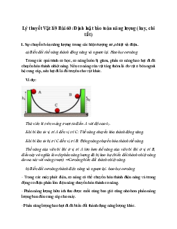 Lý thuyết Định luật bảo toàn năng lượng (mới 2023 + 10 câu trắc nghiệm) hay, chi tiết – Vật Lí 9