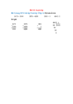 Đặt tính rồi tính  8473 – 3240; 2078 + 4920