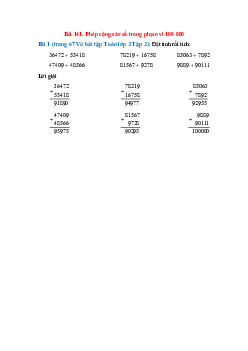 Đặt tính rồi tính: 36472 + 55418; 78219 + 16758