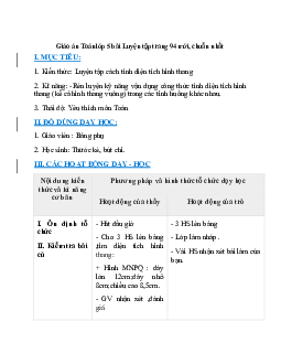 Giáo án Luyện tập trang 94 (2024) mới nhất - Toán lớp 5