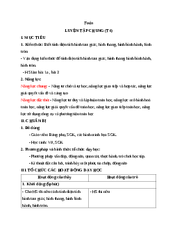 Giáo án toán 5 luyện tập chung (t4) mới nhất