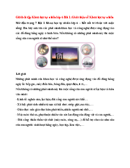 Nêu tên các phát minh khoa học và công nghệ được ứng dụng vào các đồ dùng hằng ngày