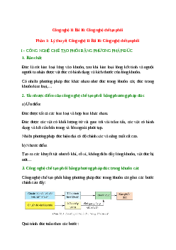 Lý thuyết Công nghệ 11 Bài 16 (mới 2023 + 10 câu trắc nghiệm): Công nghệ chế tạo phôi