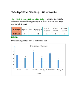 Thực hành 1 trang 113 Toán 6 Tập 1 | Chân trời sáng tạo Giải toán lớp 6