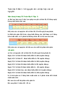 Vận dụng trang 51 Toán 6 Tập 1 | Chân trời sáng tạo Giải toán lớp 6