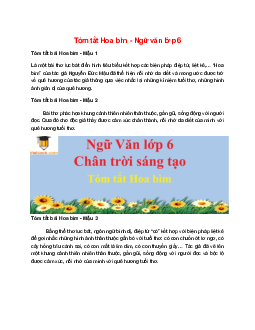 TOP 6 mẫu Tóm tắt Hoa bìm 2025 hay, ngắn gọn