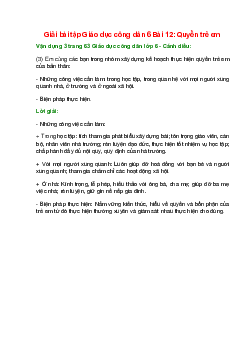 Em cùng các bạn trong nhóm xây dựng kế hoạch thực hiện quyền trẻ em của bản thân