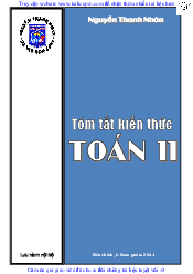 Tóm tắt kiến thức môn Toán lớp 11