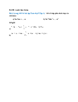 Viết số thập phân thích hợp vào chỗ chấm: 5m 5cm = … m