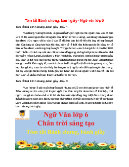 TOP 20 mẫu Tóm tắt Bánh chưng, bánh giầy 2025 hay, ngắn gọn