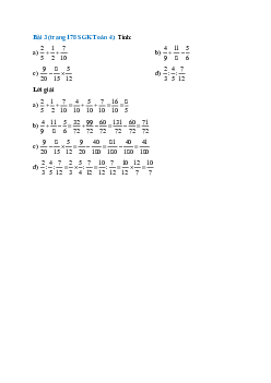 Tính: 2/5 + 1/2 + 7/10