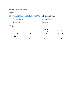 Đặt tính rồi tính: 356,37 + 542,81