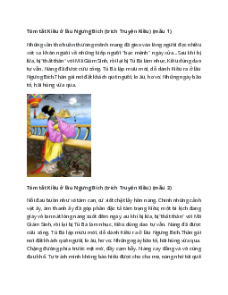 TOP 20 mẫu Tóm tắt Kiều ở lầu Ngưng Bích (trích Truyện Kiều) 2023 nhanh nhất, ngắn gọn