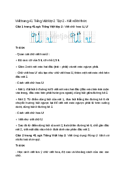 Viết trang 41 Tiếng Việt lớp 2 Tập 2 – Kết nối tri thức