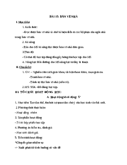 Giáo án Công Nghệ 8 Bài 15: Bản vẽ nhà mới nhất - CV5512
