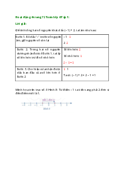 Hoạt động 4 trang 72 Toán 6 Tập 1 | Cánh diều Giải toán lớp 6