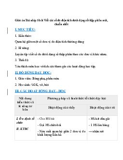 Giáo án Viết các số đo diện tích dưới dạng số thập phân (2024) mới nhất - Toán lớp 5